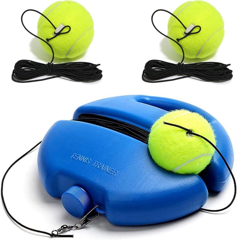 Tennis Ball Training Baseboard, Tennis Trainer Rebound Ball with String, Solo Tennis Practice Rebounder for Backyard, Court,Garage, Self Tennis Training Equipment Set for Adult,Beginner - Image 1