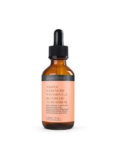 pureclinica Triple Strength Vitamin C, E & Ferulic Acid Serum (w/ Retinol & double weight Hyaluronic Acid) – 30ml / 1 fl oz.  - Image 2