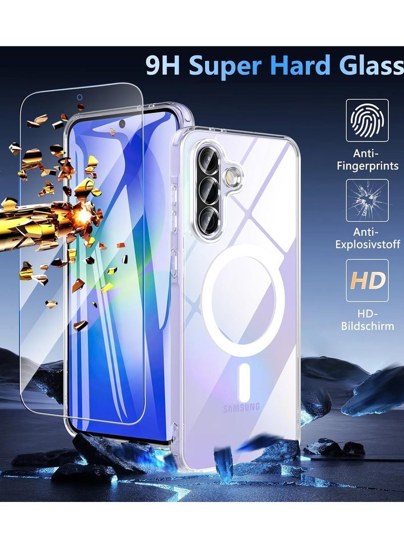 JAJEEK 2 in 1 Samsung A36 5G Case Compatible with Magsafe Anti Yellow with Screen Protector,ShockProof Cover for Samsung Galaxy A36 5G (2025) - Image 3