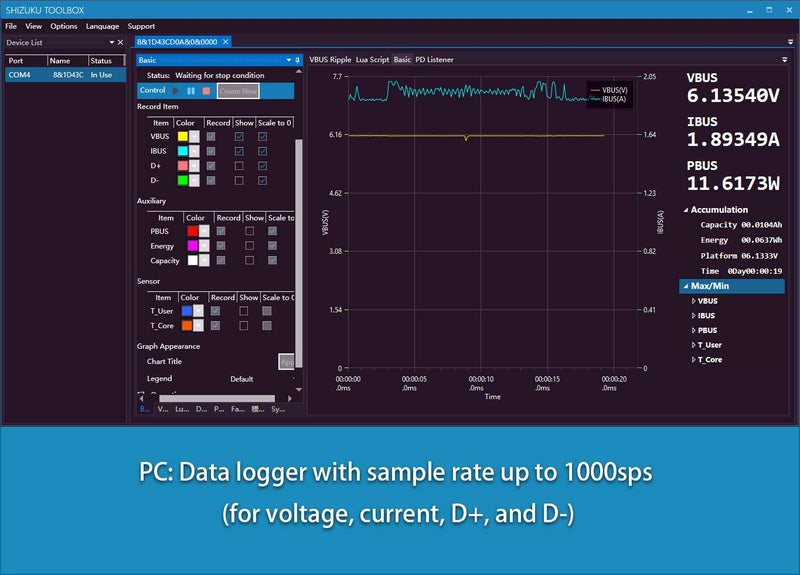AVHzY USB Power Meter USB 3.1 Type-c Tester Digital Multimeter Current Tester Voltage Detector DC 29V 6A PD 2.0/3.0 QC 2.0/3.0/4.0 pps Trigge - Image 3