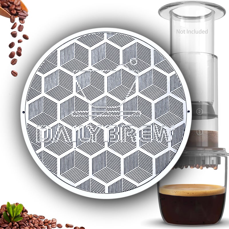 Dailybrew Reusable Stainless Steel Coffee Filter compatible with AeroPress Coffee Maker Standard, Same Flow with Paper Filters While Keeping Richer Flavor & Delicious Coffee-oils - Image 1