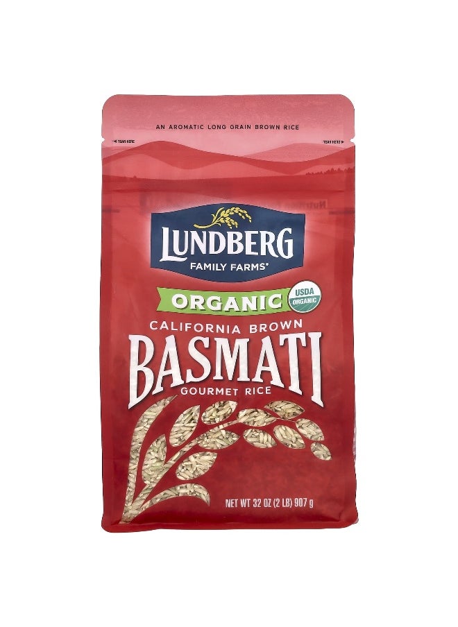 Lundberg Lundberg, Organic California Brown Basmati Gourmet Rice, 2 lb (907 g)  - Image 1