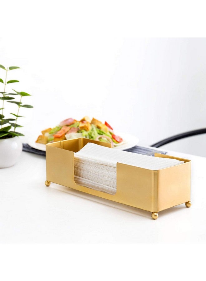 MyGift MyGift Gold Paper Towel Holder, Toilet Paper Towel Dispenser for Bathroom, C fold Paper Towel Holder Countertop for Commercial & Home Use, Modern Brass Finish Metal - Image 5