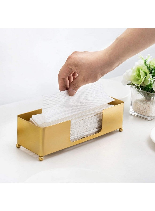 MyGift MyGift Gold Paper Towel Holder, Toilet Paper Towel Dispenser for Bathroom, C fold Paper Towel Holder Countertop for Commercial & Home Use, Modern Brass Finish Metal - Image 4