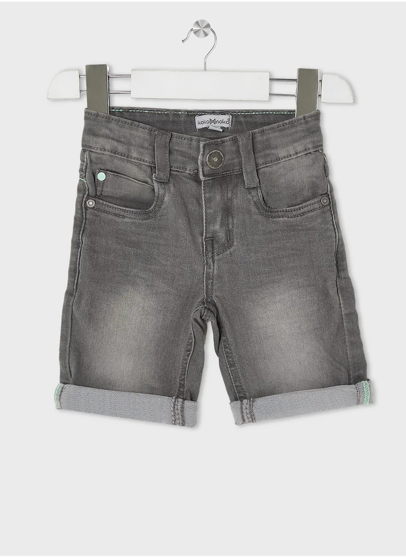 koko noko Kids Folded Hem Shorts