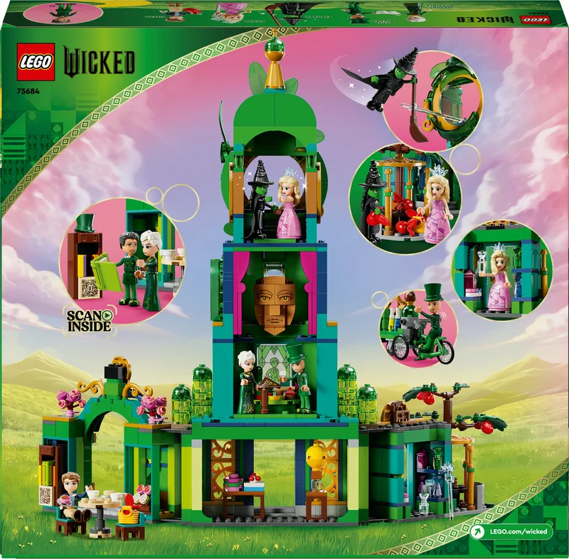 ليغو لعبة مرحبًا بكم في مدينة الزمرد من LEGO® Wicked قابلة للتجميع 75684