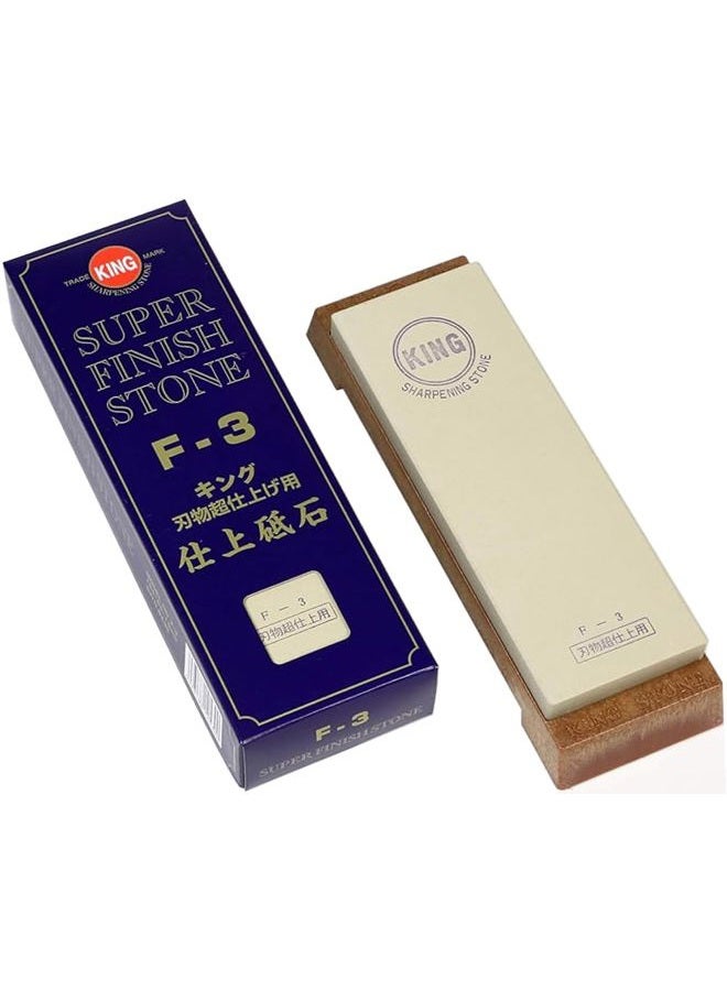 King Japanese Sharpening Stone Finishing Stone F-3 Grit #4000 with Stand Sharpening Knife Tool - Image 1