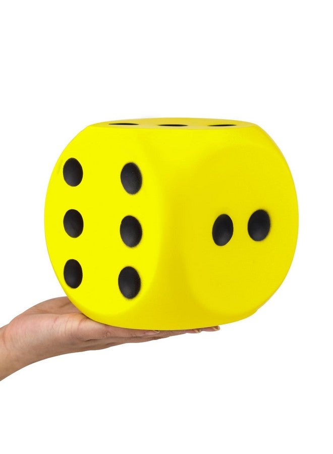 Anboor 5.9'' Large Foam Dice Squishies Jumbo Dice For Classroom Game Dice Kids Toys Collection Decorative Props(Yellow) - Image 1