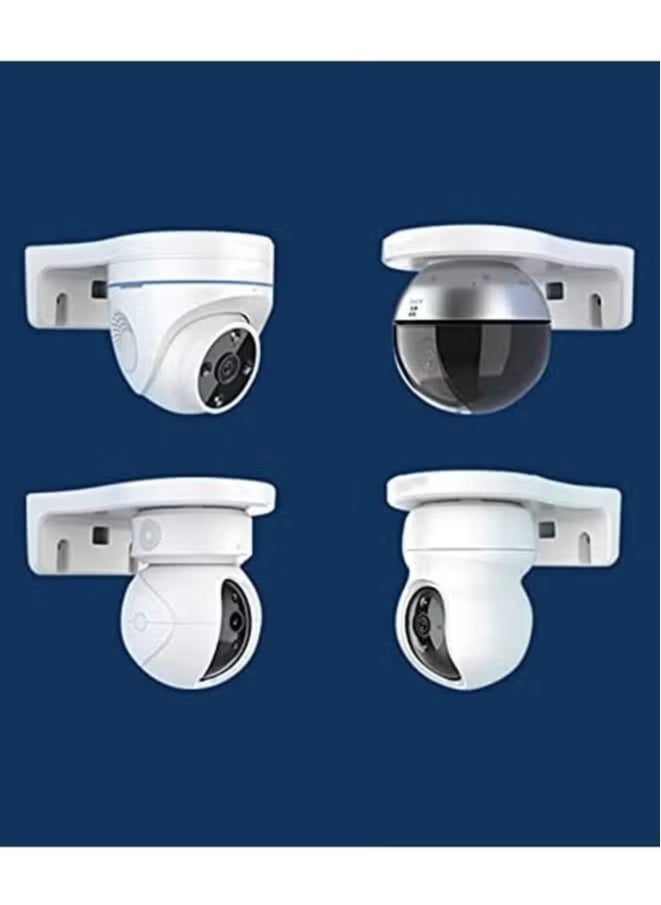 4 Pcs WiFi Wall Mount Bracket for EZVIZ C6 C4 Series IP Camera Easy Installing,Plastic PT Cameras Holder Indoor Security Systems,Support CCTV IP Cameras Cable Management， Monitoring Bracket