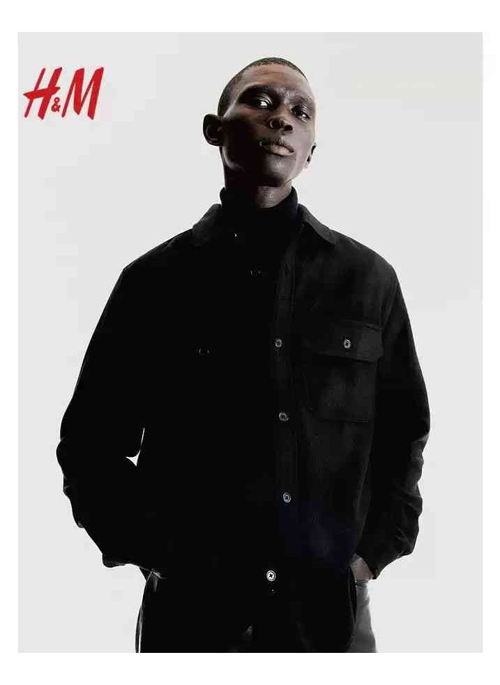 H and M - HM Autumn New Fashionable Casual Loose Long Sleeved Shirt - Image 1