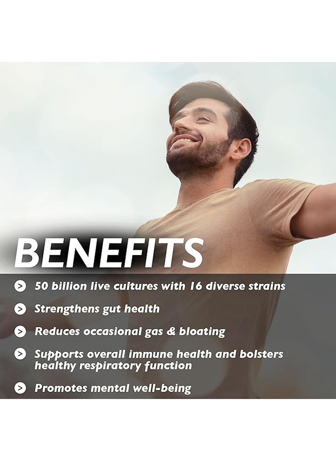Organic Earth - Once A Day Formula For Digestive Balance Colon And Immune Health With 50 Billion Cfu And 16 Probiotic Strains - Image 1