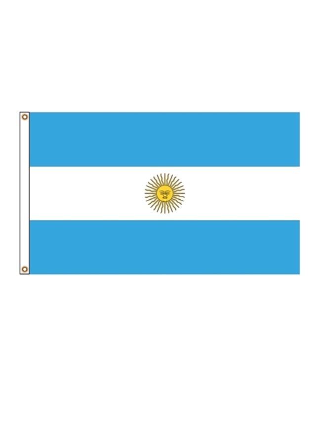Argentina Flags 90x150cm Double Stitches with Headband, Vibrant Fade-Resistant Colors & Firm Sewing, Durable Outdoor Decor for Home Garden Events,the World Cup - Image 1