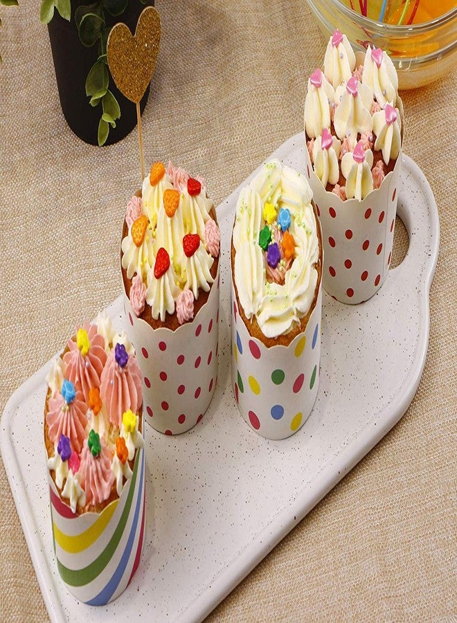 APSAMBR®-50Pcs Paper Cake Cup Cupcake Cases Liners Muffin Kitchen Baking Wedding Party Random Color - Image 4