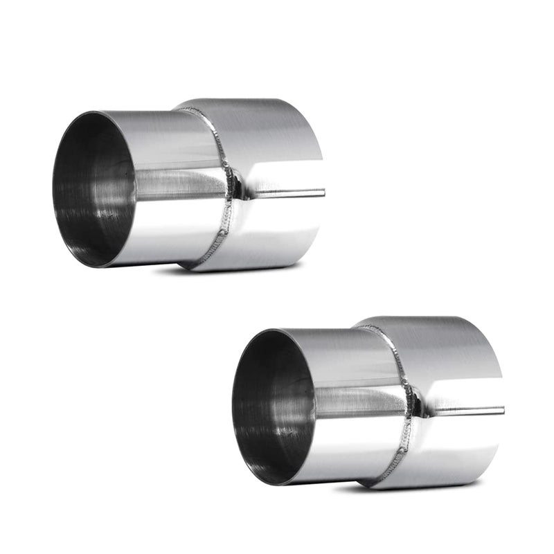 2 Packs Universal 2.5" OD to 2.75" ID Exhaust Pipe Adapter Connector Reducer 304 Stainless Steel 2.5 Inch to 2.75 Inch 2 1/2” OD to 2 3/4” ID kit