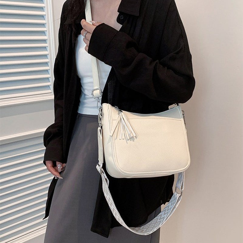 Trendy Large-Capacity Commuter Women'S Bag Fashionable Simple Shoulder Crossbody Middle-Aged Mother'S Bag - Image 2