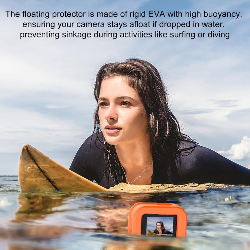 Gugxiom Floaty Case For Go Pro 13 12 11 10 9 Accessories High Buoyancy EVA Bright Orange Anti Loss Shockproof Case For Surfing Snorkeling Diving - Image 3