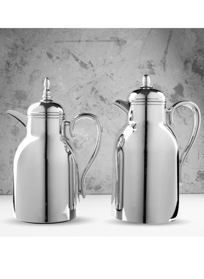 طقم ترامس رغد قطعتين للشاي والقهوة بتصميم أنيق