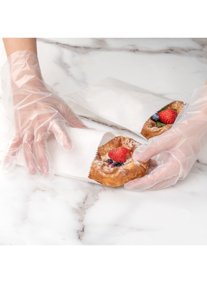 Restaurantware Bag Tek 7 x 5 Inch Sandwich Bags, 100 Greaseproof Bakery Bags - Microwavable, Disposable, White Paper Lunch Bags, For Cookes, Sandwiches, Candies, Fries, And Bread, - Image 5