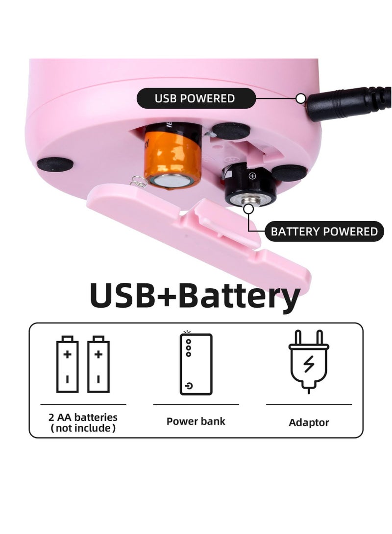 KASTWAVE Electric Pencil Sharpener, Portable Pencil Sharpeners Battery Powered, Small Pencil Sharpener Electric, 5000 Sharpening Life Span Blade, Fit for 6-8mm No.2/Colored Pencils, Kids, Home (Pink) - Image 5