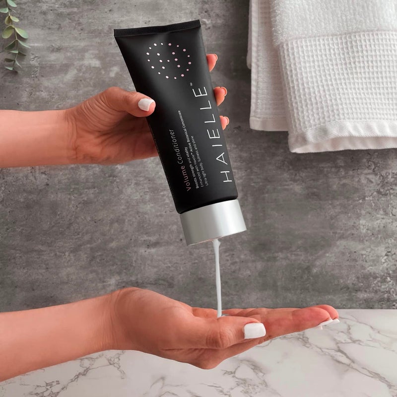 HAIELLE Volume Conditioner - Moisturizes hair - Enhances elasticity, manageability, shine - Reduces brittleness and hair breakage - Helps to reduce the effects of hair thinning - Promotes, stronger, and healthier-looking hair - 200 ml / 6.8 fl. oz - Image 3