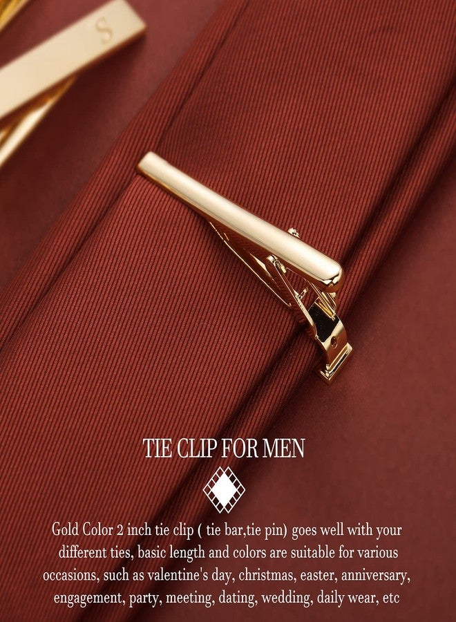 HAWSON Tie Clips, Cufflinks, Tie Tack & Lapel Pins - Suitable for Neckties & Dress Shirts - Initials Designed Set with Jewelry Box - Image 4