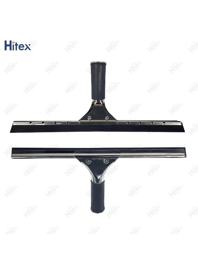 Hitex Glass Wiper – Stainless Steel 34.5cm Window Cleaner with Rubber Blade & Comfortable Grip – Streak-Free Cleaning Tool for Windows, Mirrors, Showers & Glass Surfaces - Image 2
