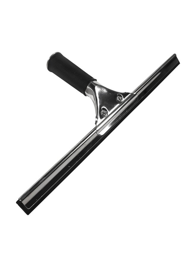 Hitex Glass Wiper – Stainless Steel 34.5cm Window Cleaner with Rubber Blade & Comfortable Grip – Streak-Free Cleaning Tool for Windows, Mirrors, Showers & Glass Surfaces - Image 1