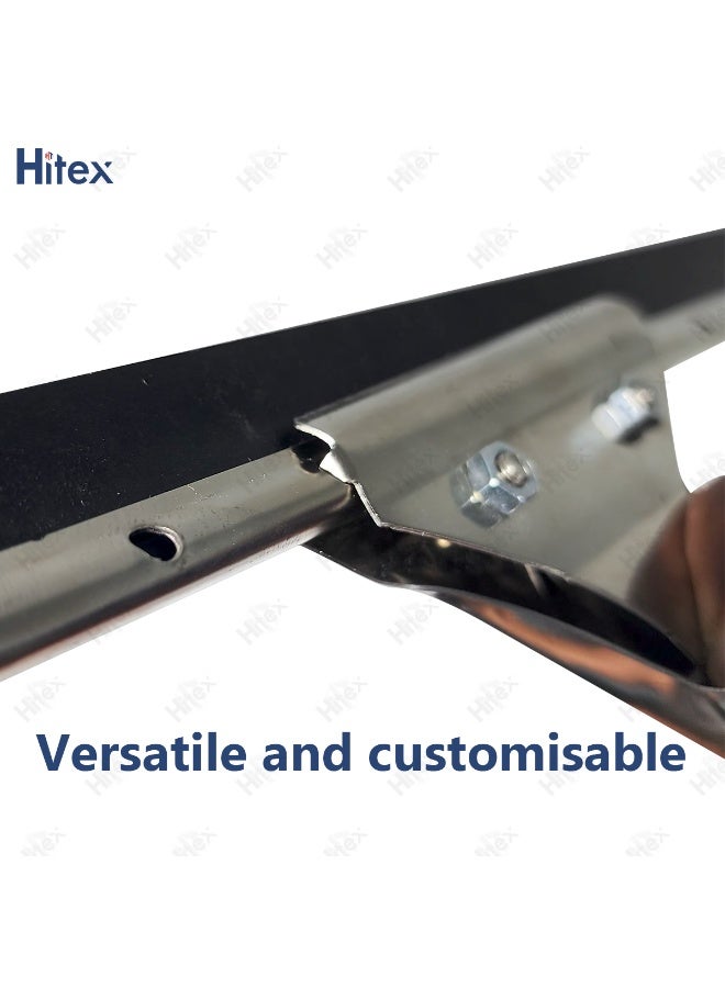 Hitex Glass Wiper – Stainless Steel 34.5cm Window Cleaner with Rubber Blade & Comfortable Grip – Streak-Free Cleaning Tool for Windows, Mirrors, Showers & Glass Surfaces - Image 4