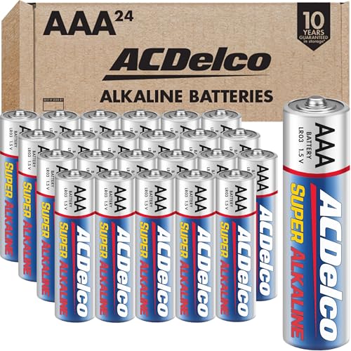 PowerMax ACDelco 24-Count AAA Batteries, Maximum Power Super Alkaline Battery, 10-Year Shelf Life - Image 1