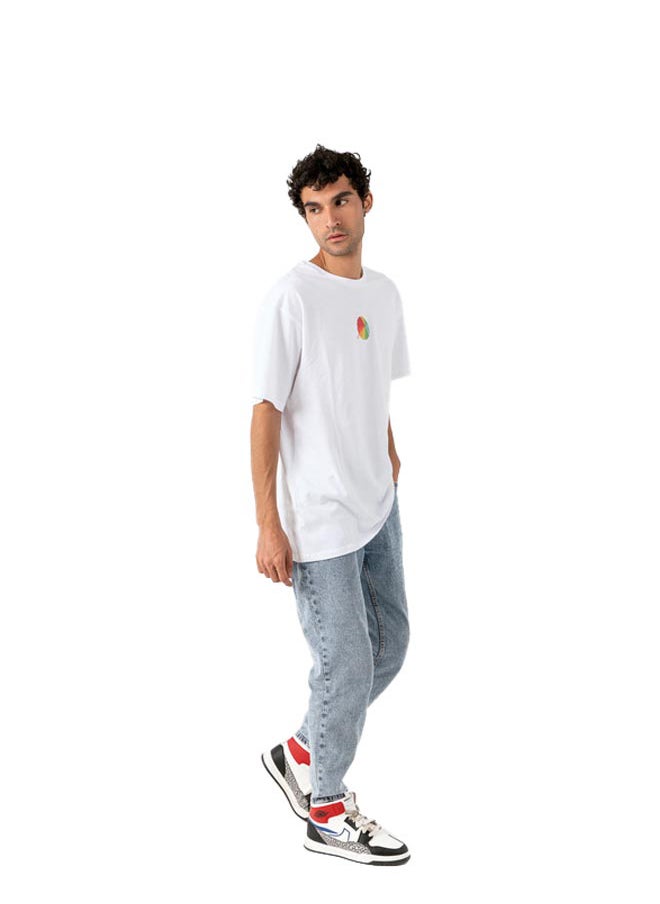 Marco Bergamo - White Tshirt  With Color Print - Image 1