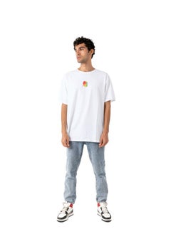 White Tshirt  With Color Print