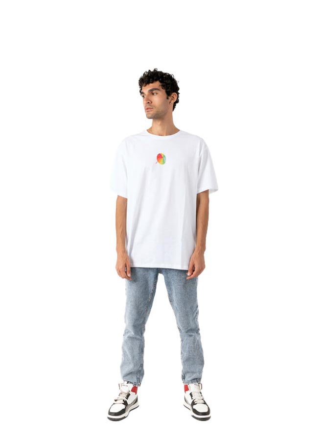 Marco Bergamo - White Tshirt  With Color Print - Image 1