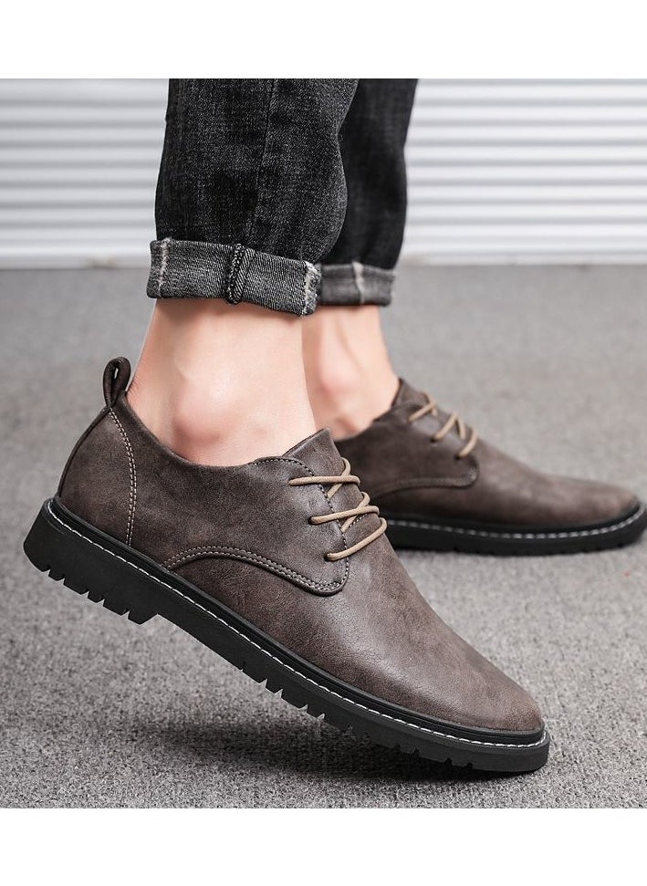Shougu Versatile Retro Casual Leather Shoes  - Image 1