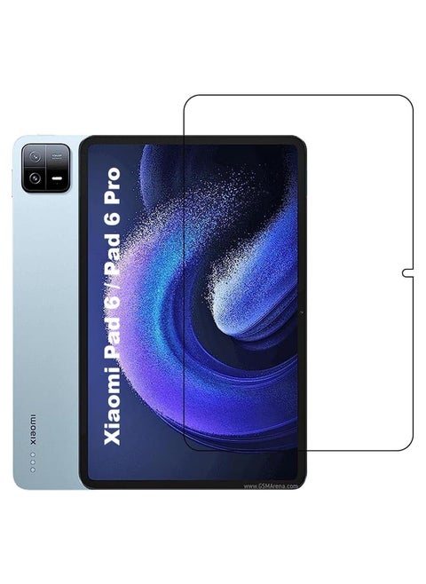 زجاج مقسى لهاتف Xiaomi Pad 6/6 Pro 9H زجاج صلابة / طبقة زجاجية حماية كاملة / مضاد للخدش / سهل التركيب / خالي من الفقاعات