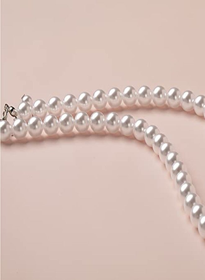 CHIROGRAPHY1Psc Premium Imitation Pearl Necklace Wedding Pearl Necklace for Women - Image 4