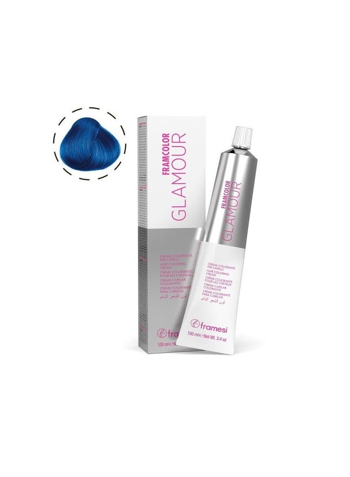 Framesi Morphosis Framesi FramColor Glamour 6.22 Pure Blue 100ml – Professional Cool Ash Brown Hair Color - Image 1