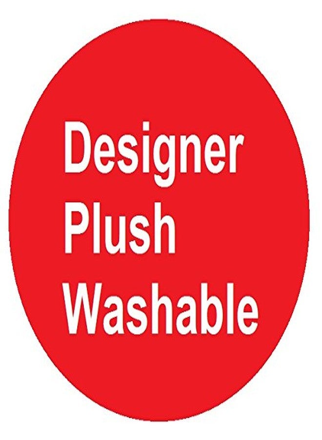 WARISI - Crochet Collection - Designer, Plush 100% Cotton Round, Oval Bath Area Rug (24 inches, Ivory) - Image 3