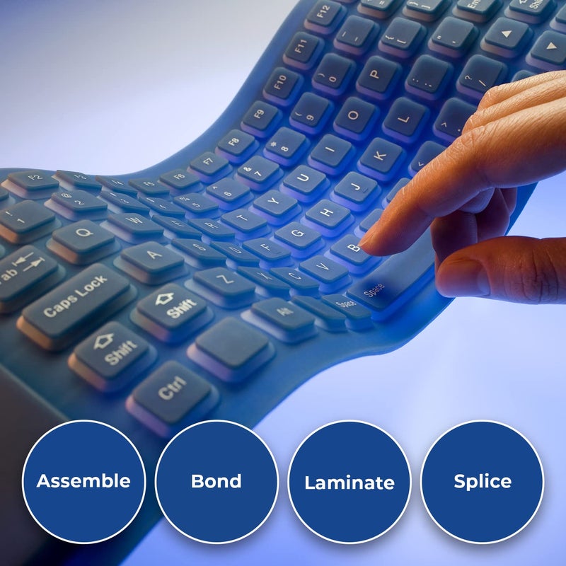 3M 467MP Adhesive Transfer Tape, Bonding & Laminating, Clear, 6 in x 5 yds, 1 Roll - Image 2