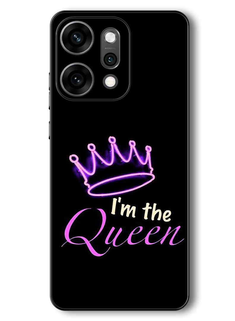 Theodor Case Compatible with Oppo Reno 14 Pro 6.83 Inch Protection Shockproof Bumper Cover I Am The Queen - Image 1