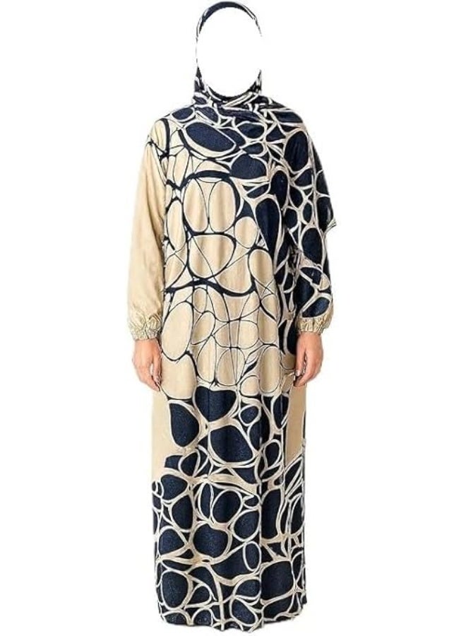 إسدال زبده اسود انيق يفيض ورُقيًّا عباءة صلاه تصميم محتشم واسع يمنحك راحة في الحركة واناقة في الظهور قطعة عملية تناسب البيت والصلاة والخروج بخطوات واثقة وفخامة  كود 300018 - Image 1