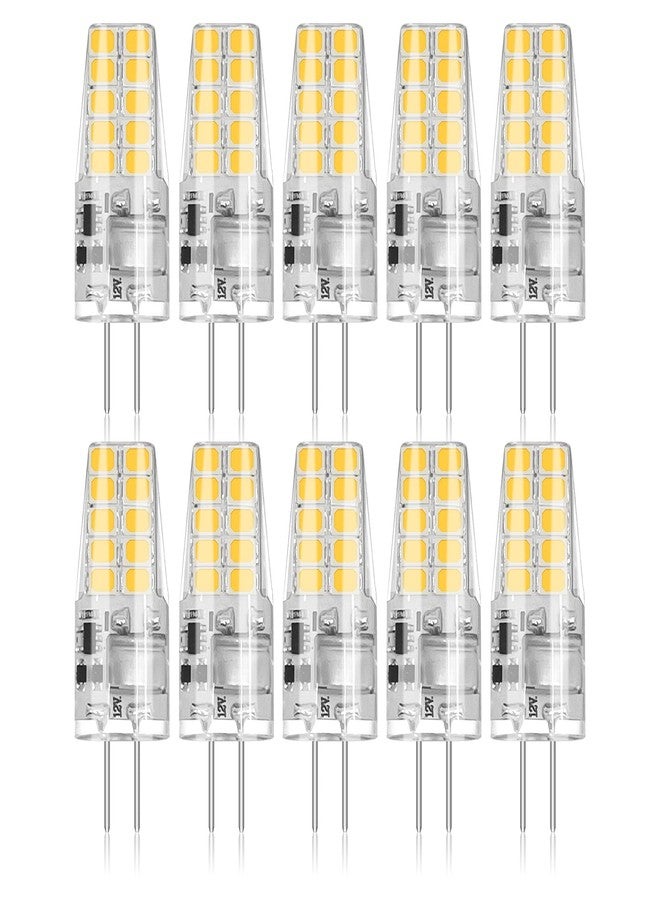 بوبو مجموعة من 10 مصابيح LED من نوع G4 من BUBO، تعادل 2 واط 30 واط، لون أبيض دافئ 3000 كلفن، 250 لومن، زاوية إضاءة 360 درجة، بديل لمصابيح الهالوجين T3، مصابيح إضاءة خارجية، مصابيح LED بقاعدة ثنائية الدبابيس G4 تعمل بجهد 12 فولت تيار متردد/مستمر لإضاءة الحدائق الخارجية - Image 1