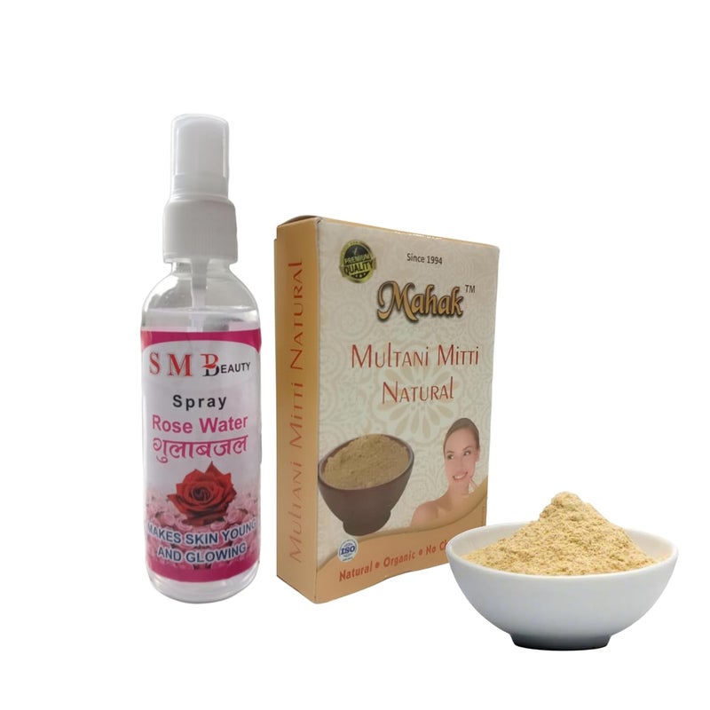 Generic Natural Face Pack with Spray for Skin Glow Anti Ageing Skin Hydration and Prevents Acne Breakouts  - Image 1