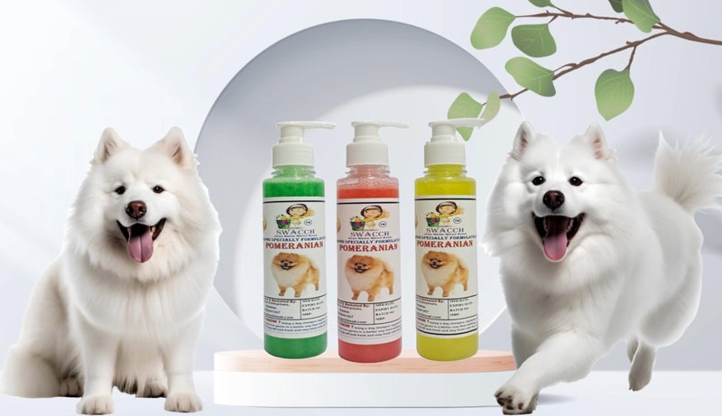 SWACCH Premium Shampoo for Pomeranian (200ML) (Combo Pack of 3) NEEM ALOVERA, Jasmine & Lemon - Image 2