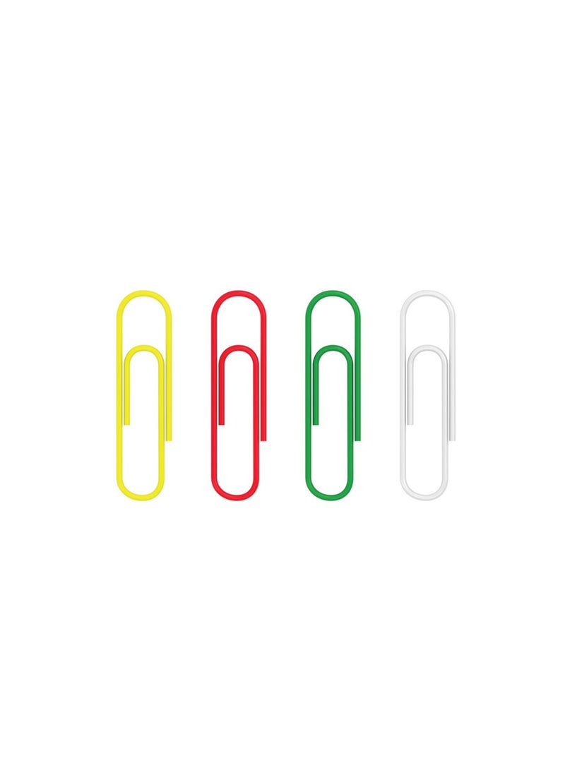 ErichKrause مشابك ورقية ملونة 100 قطعة مع موزع مشابك مغناطيسية - Image 3