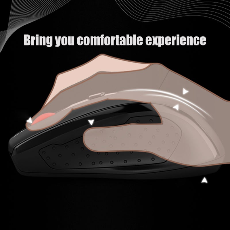 Wireless Mouse 2.4G Stable Fast Connectivity - Soft Rubber Roller 1000DPI Optical Mouse for Computer Laptop Office Home - Image 4