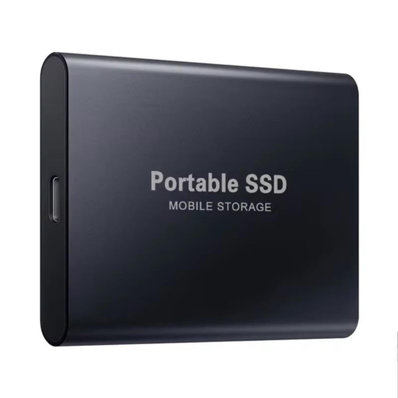 Portable External Hard Drive 4TB for computer backup, solid state SSD, black, USB 3.1 to Type-C fast data transfer, compatible with Windows XP, PC, laptop and Mac - Image 1