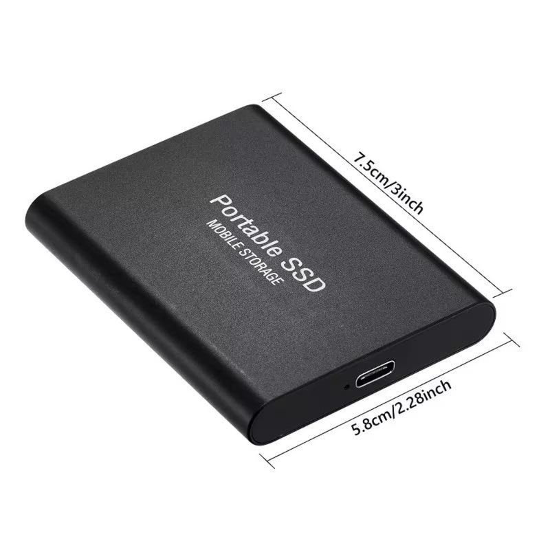 Portable External Hard Drive 4TB for computer backup, solid state SSD, black, USB 3.1 to Type-C fast data transfer, compatible with Windows XP, PC, laptop and Mac - Image 5