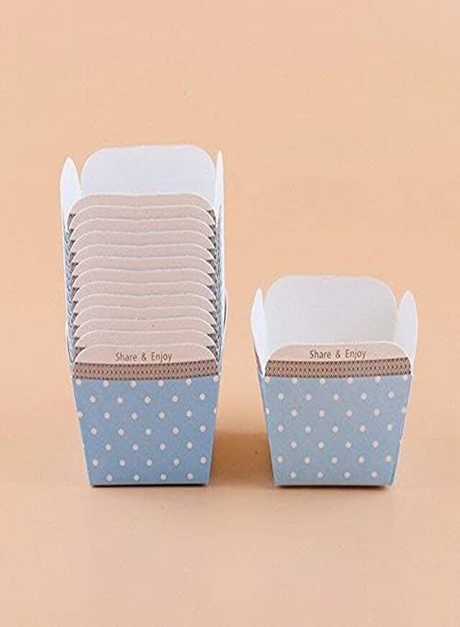 CHOCO DECOR 10 Pcs Square Paper Cup Muffin & Cupcake Wrappers | Liner Paper Baking Cups | DIY Cake Decoration | Party, Wedding & Event Supplies | Stylish Disposable Baking Cup Holders - Image 3