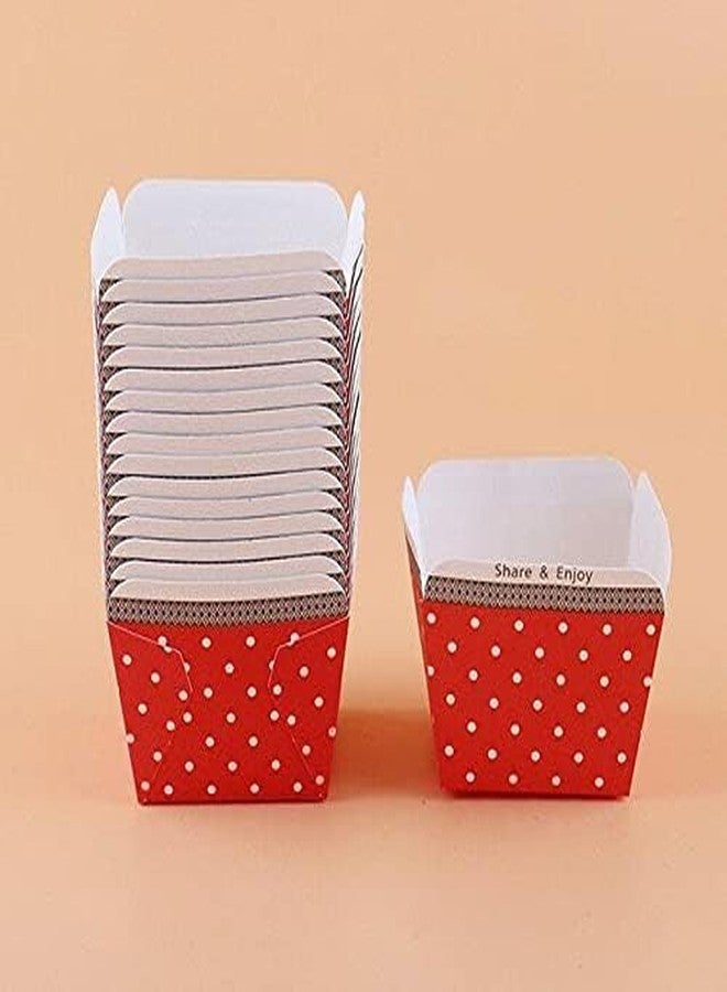 CHOCO DECOR 10 Pcs Square Paper Cup Muffin & Cupcake Wrappers | Liner Paper Baking Cups | DIY Cake Decoration | Party, Wedding & Event Supplies | Stylish Disposable Baking Cup Holders - Image 4