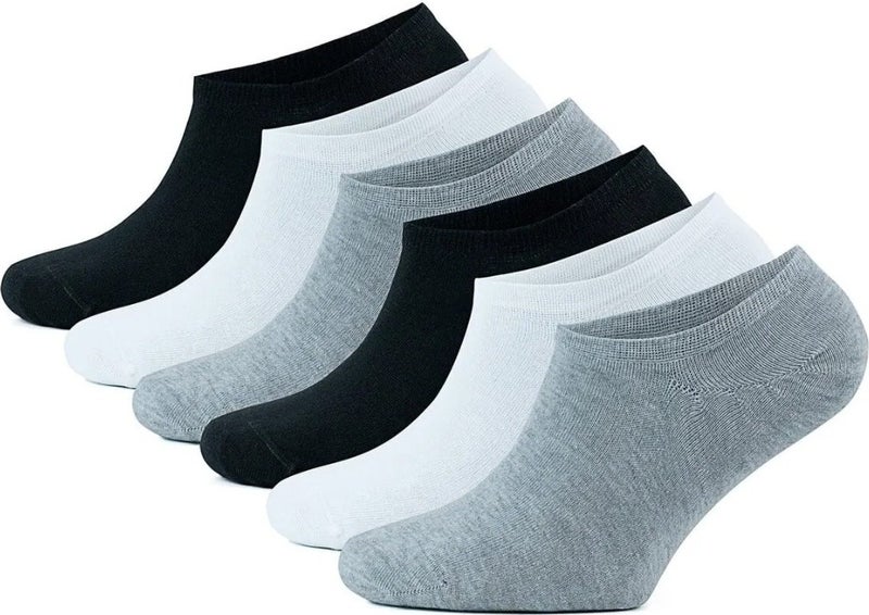 Mood Agenda Women's Cotton Invisible Sneakers Socks 6 Pieces